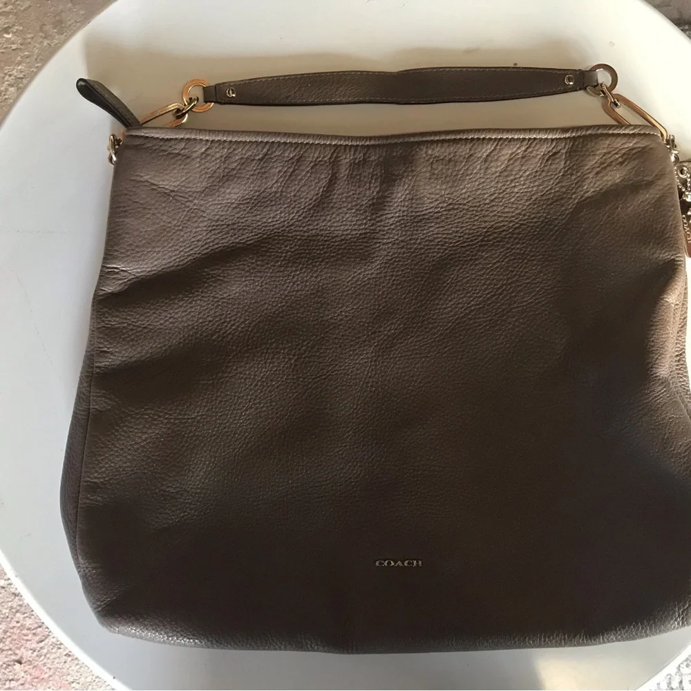 Coach Brown Leather Hobo Bag No L1380-27858